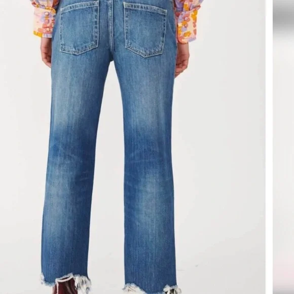 Free People We The Free Maggie Mid-Rise Straight Leg Jeans Size 26 NWOT - Picture 2 of 10